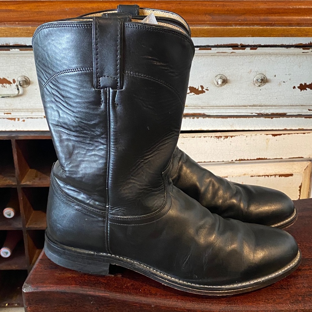 Justin Men's Kipskin Roper Western Boots - Picture 11 of 15